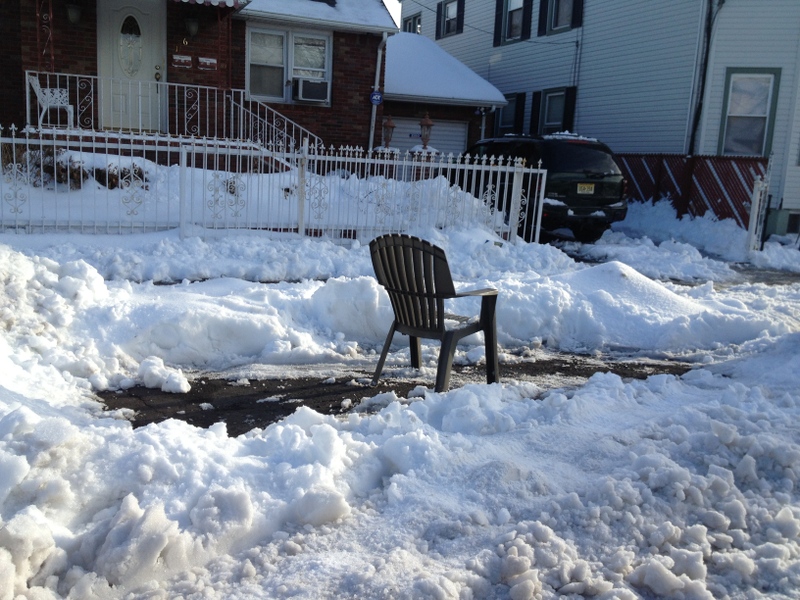 Illustration for article titled A spotter's guide to saving your dug out parking spot in the Snowpocalypse that is Paterson, NJ.